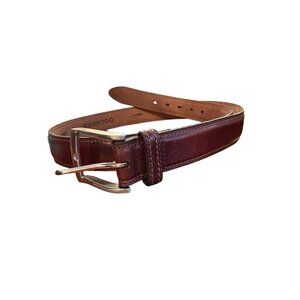 Dockers Brown Genuine Leather Dress Belt Men's Size 44